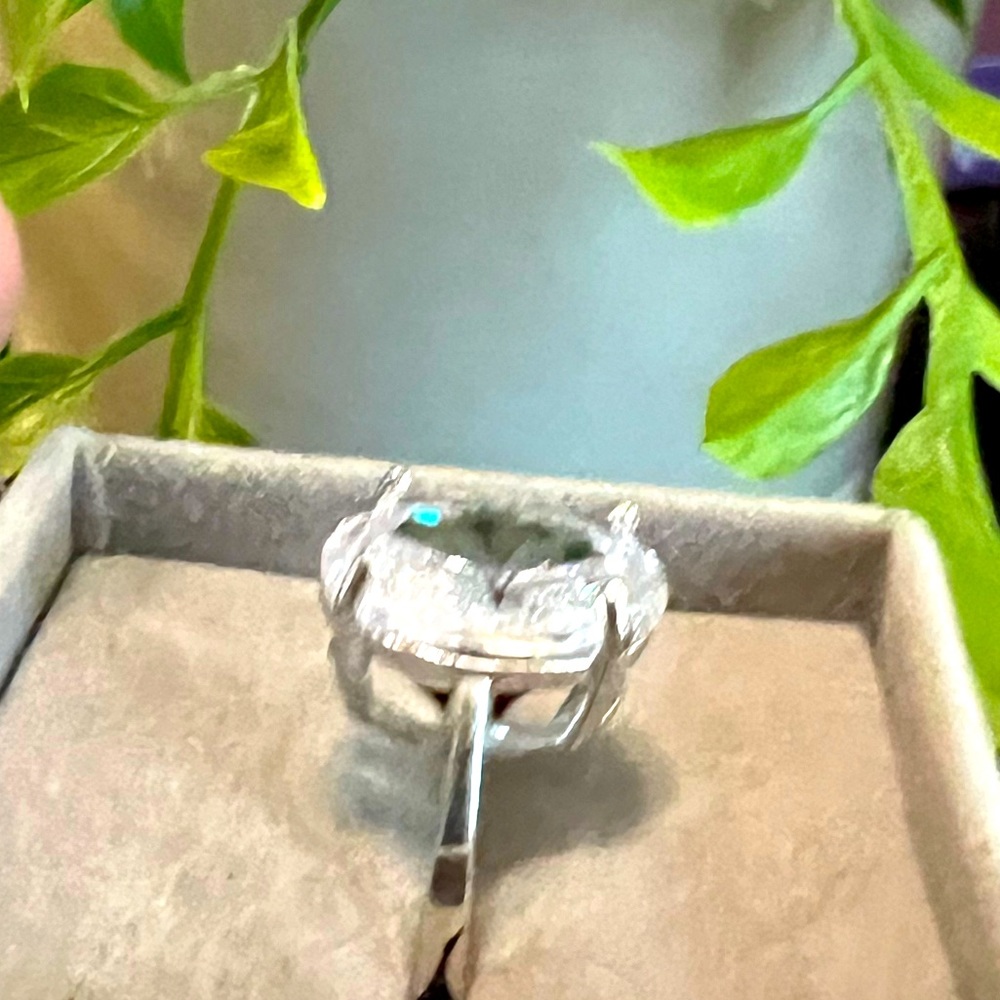 925 5ct ring with cubic zirconia ring